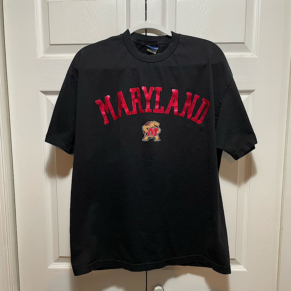 Black Tee w/ UMD Printing